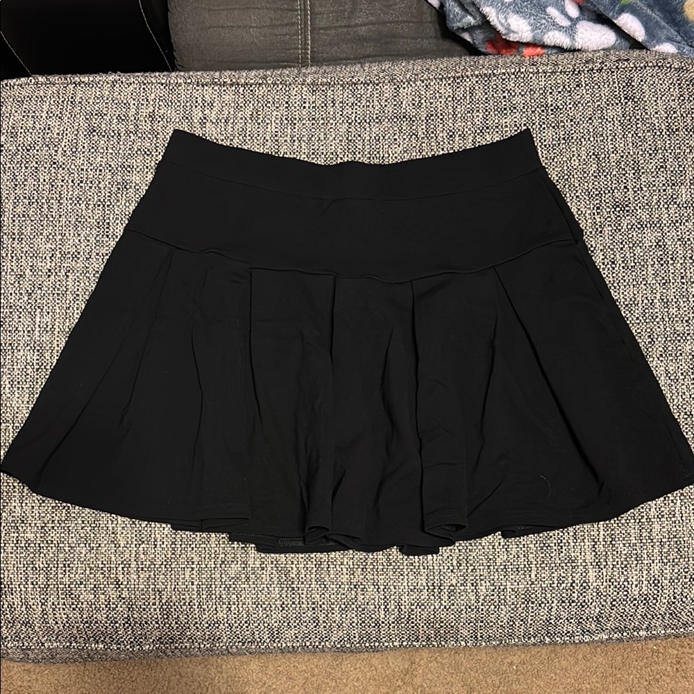 Black Pleated Skort